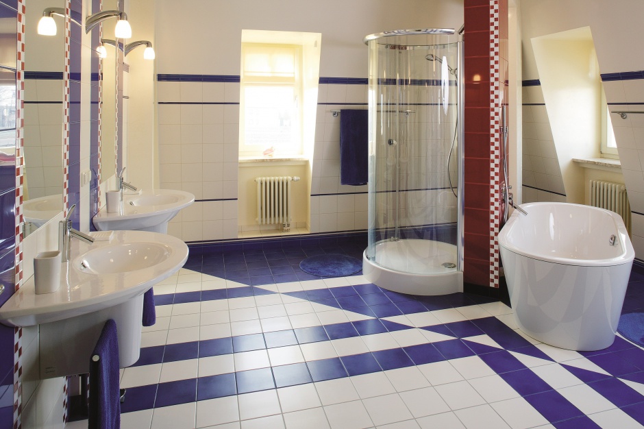 Niebieska łazienka – gotowy projekt dla dzieci