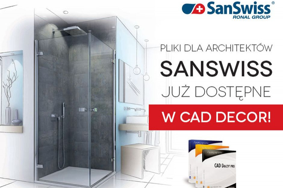 Nowa baza modeli 3D SanSwiss w CAD Decor już dostępna